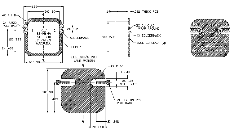 2SMH6NA高功率隔離器4.29-6.02GHz