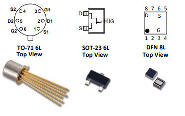 VCR11N單片雙N溝道JFET壓控電阻器Linear Systems